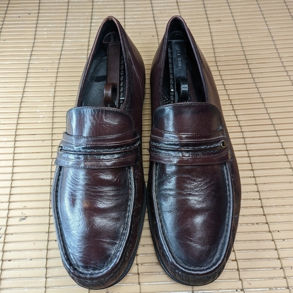 Florsheim Men\'s Loafer  Size 12 EEE Como Black Cherry/ Burgundy Dress Shoes main image 8